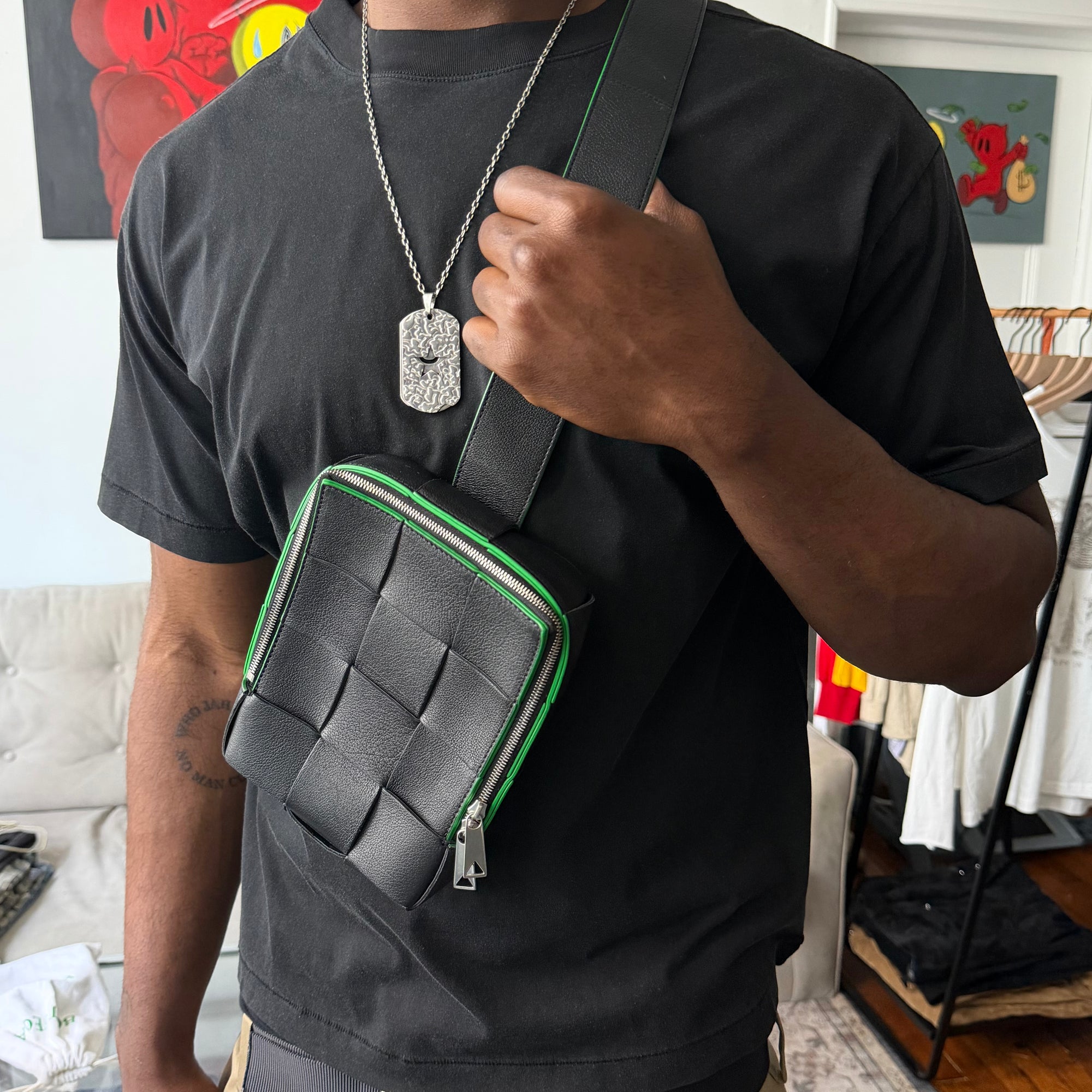 Bottega Veneta Cassette Messenger Bag