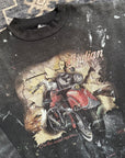 Vintage 1990s Indian Motorcycle Splattered Crewneck