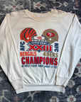 Vintage 1988 Super Bowl XXIII Bengals vs. 49ers Crewneck