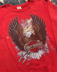 Vintage 1980s 3D Emblem Harley Davidson Crewneck