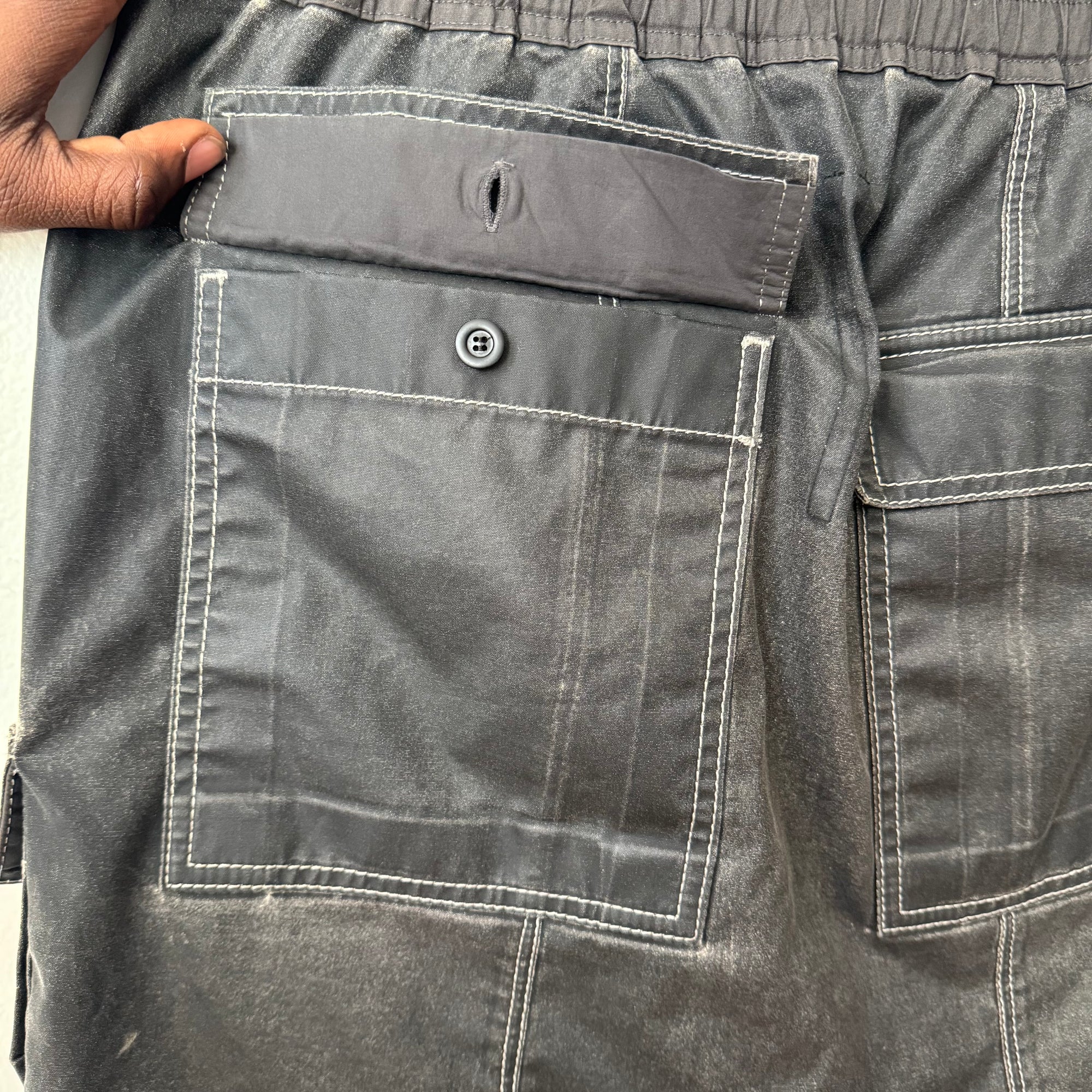 Rick Owens DRKSHDW Waxed Pod Shorts