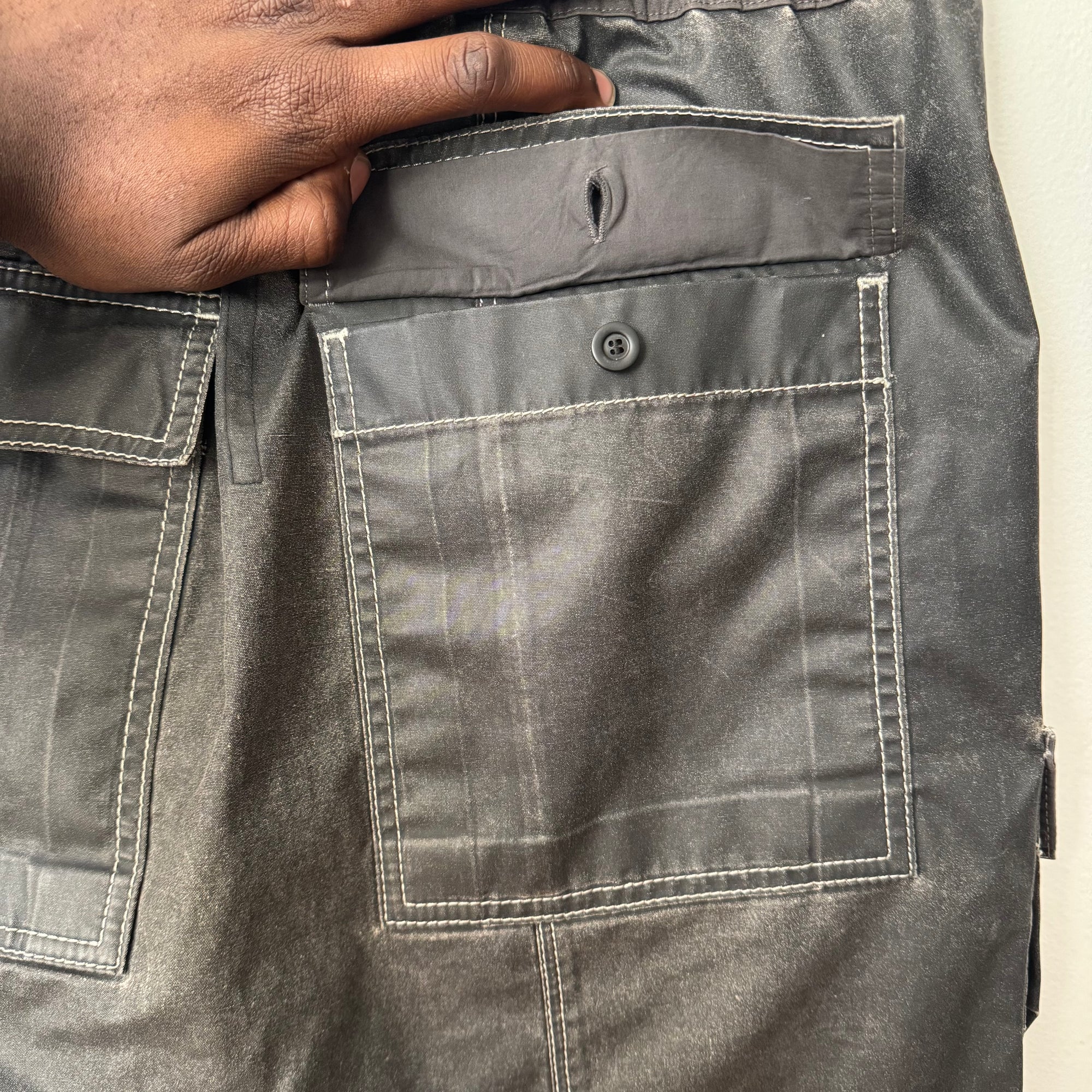 Rick Owens DRKSHDW Waxed Pod Shorts