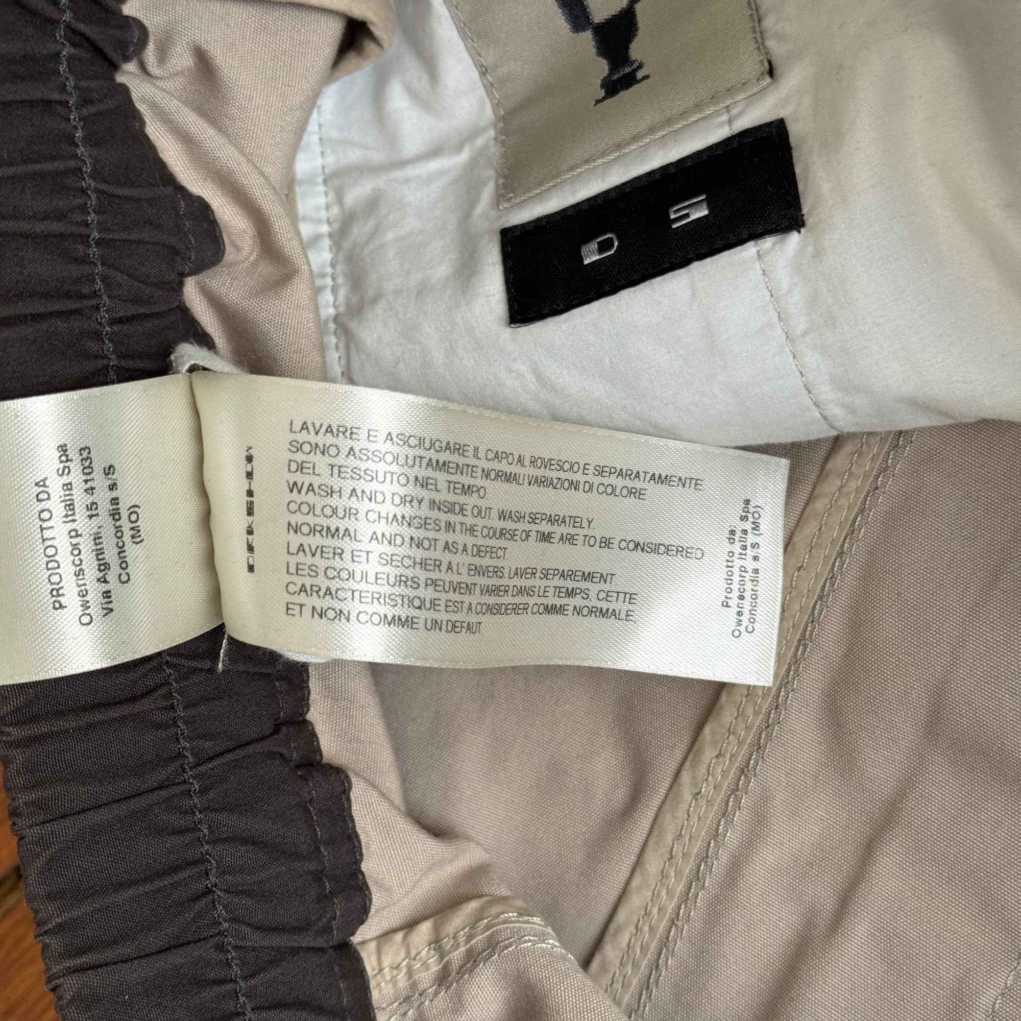 Rick Owens DRKSHDW Waxed Pod Shorts