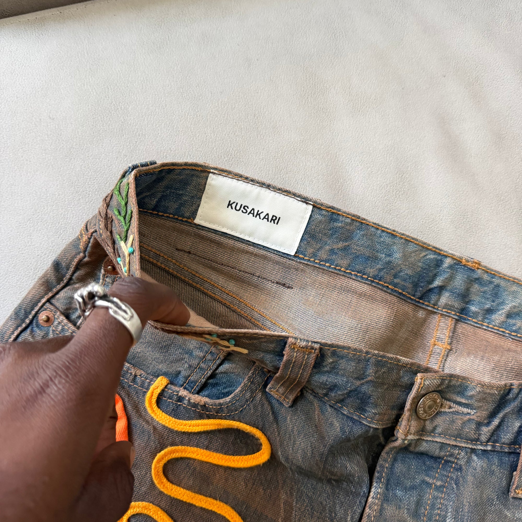 Kusakari Denim Shorts