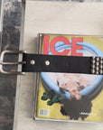 Vintage Leather Island Studded Belt